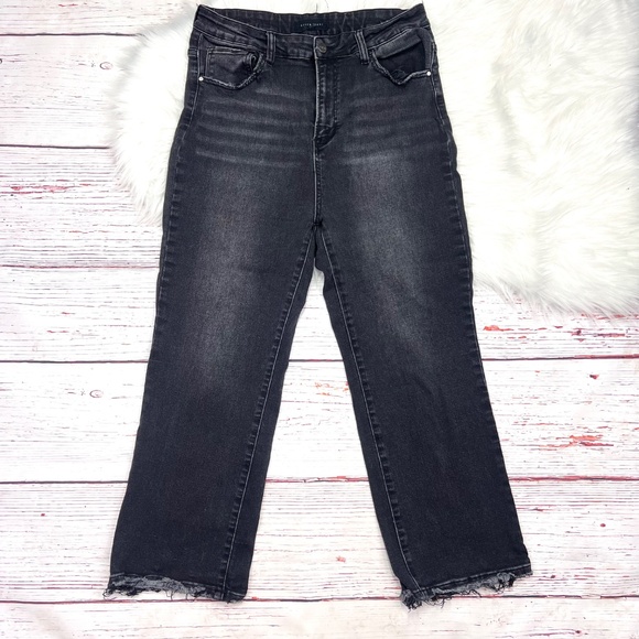 👖|•RISEN•| Super High Rise Wide Straight Crop Stretch Jeans Size 1XL 👖 - Picture 2 of 9